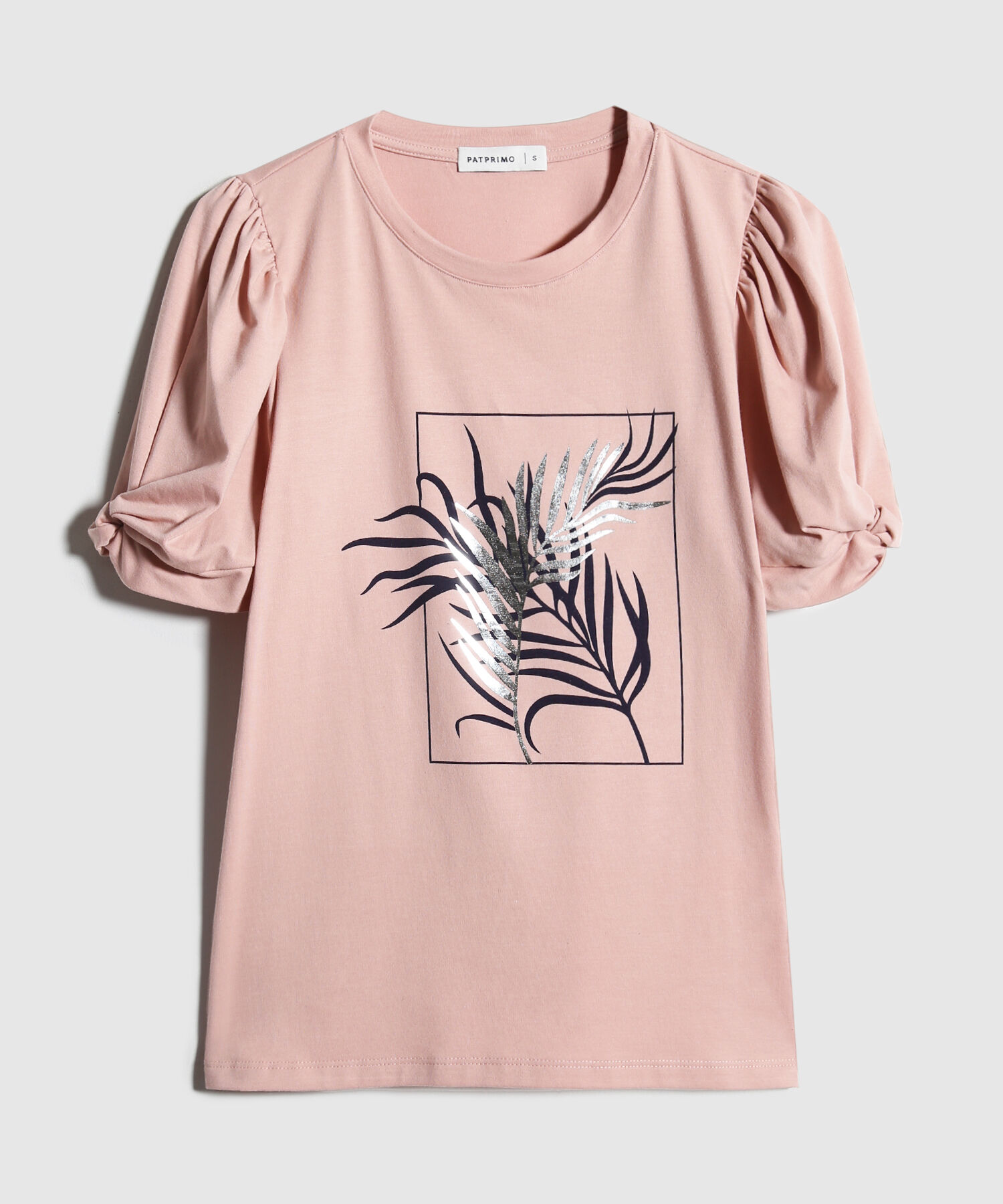 Camiseta Con Screen En Frente  Escote Redondo