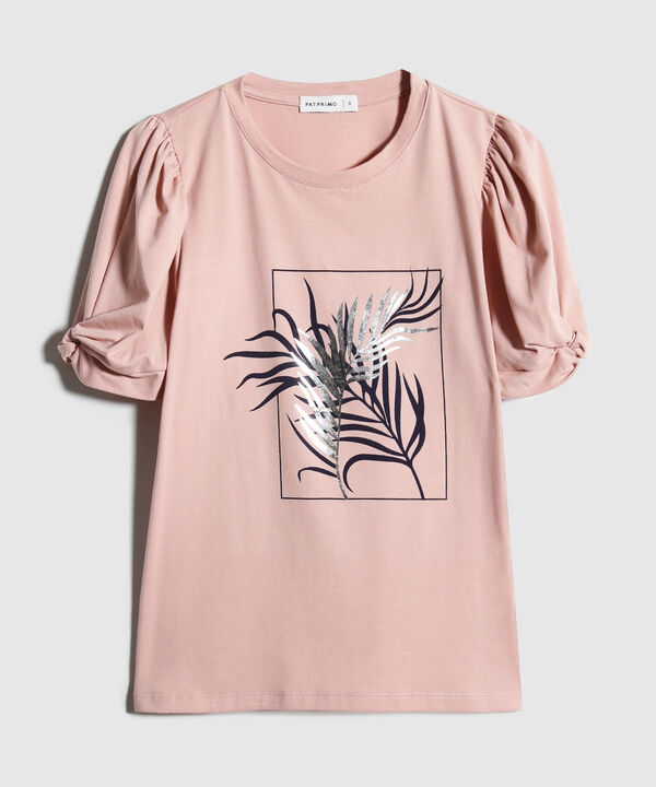 Camiseta Con Screen En Frente  Escote Redondo