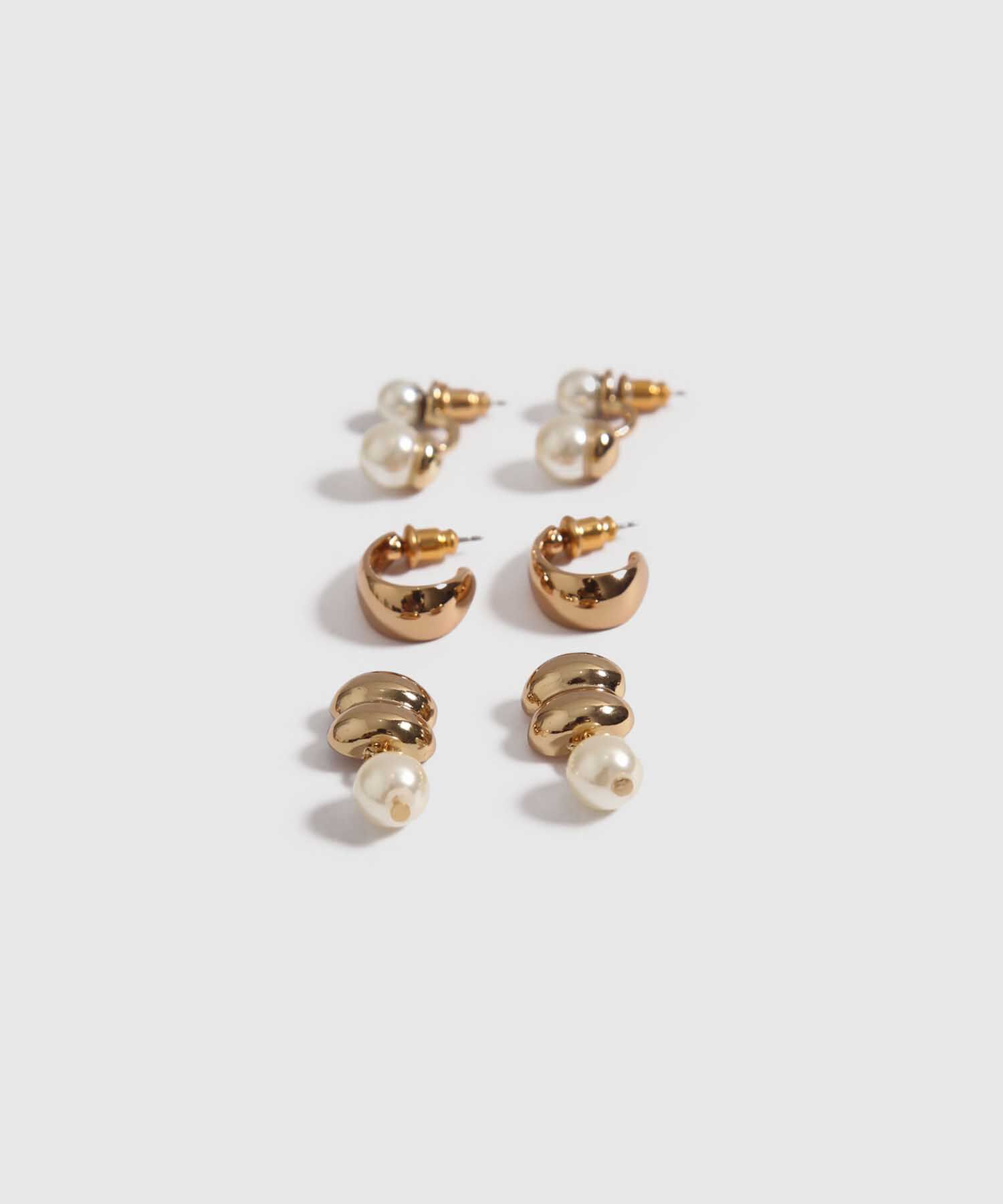 Set x 3 Aretes Dorados