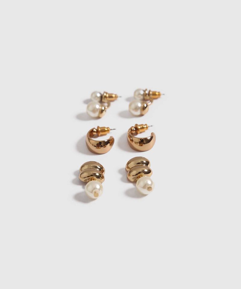 Set x 3 Aretes Dorados
