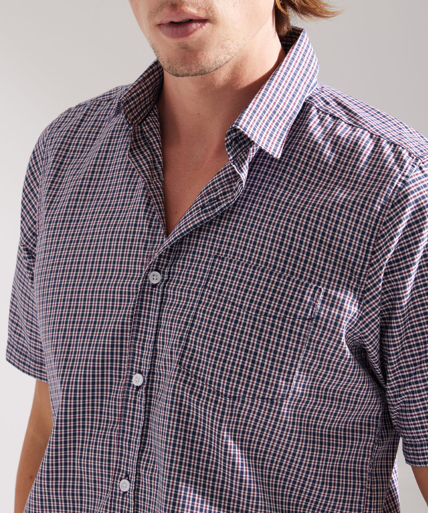 Camisa Manga Corta a Cuadros