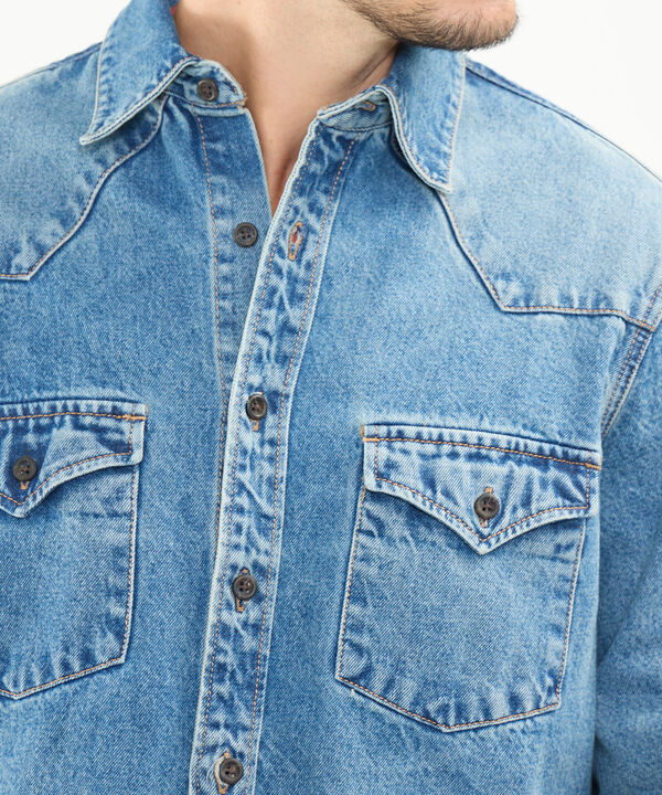 Sobrecamisa en Denim image number null