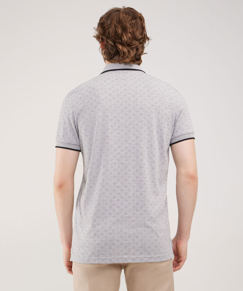Polo Estampada, Cuello Tejido
