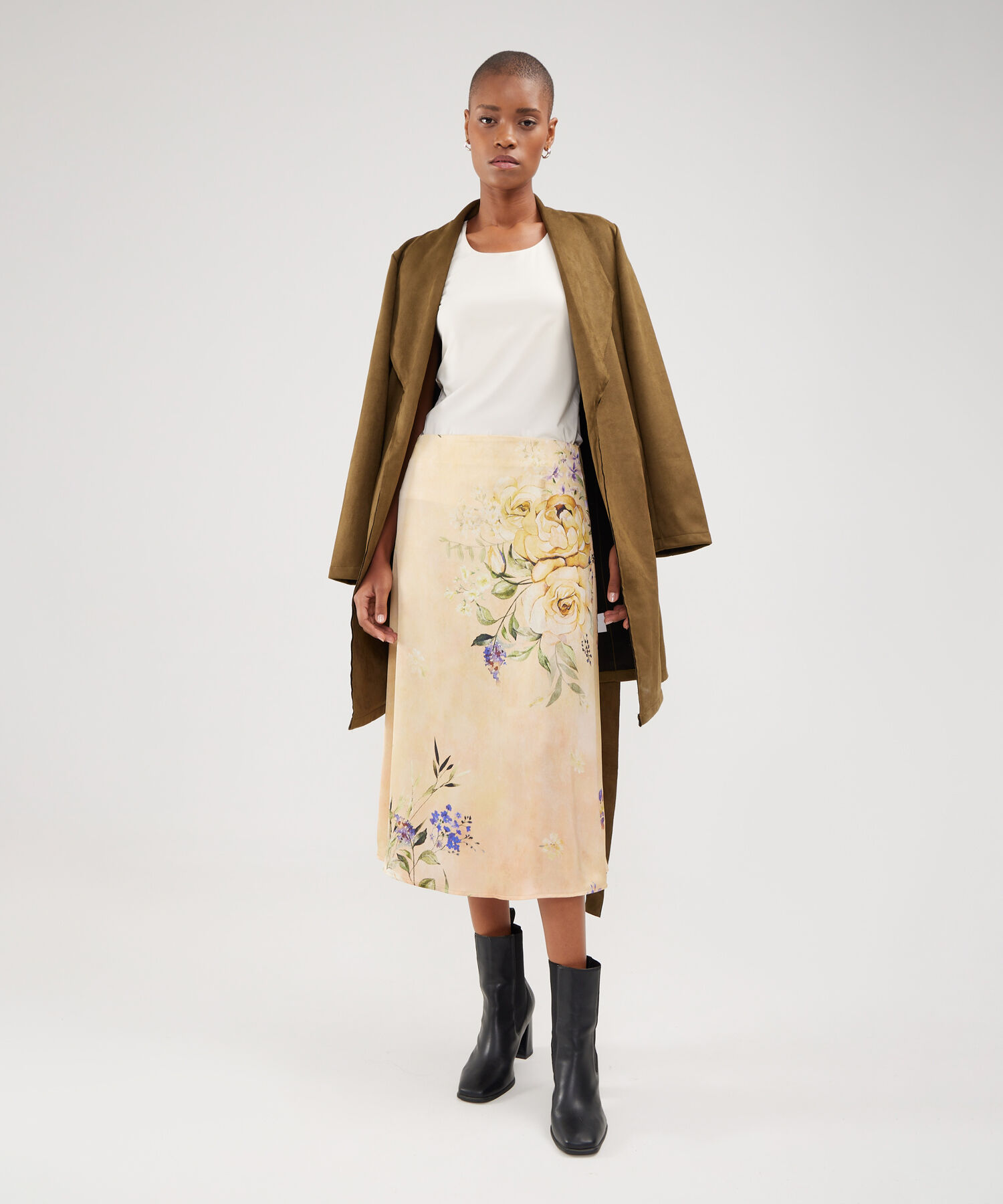 Falda Estampada Midi