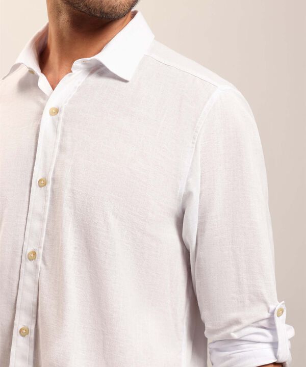 Camisa Manga Larga Con Charretera