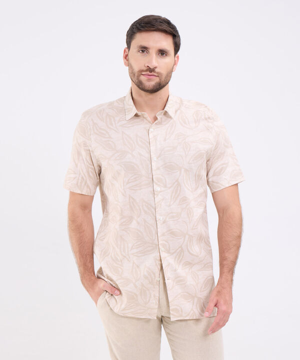 Camisa manga corta estampada para hombre image number null