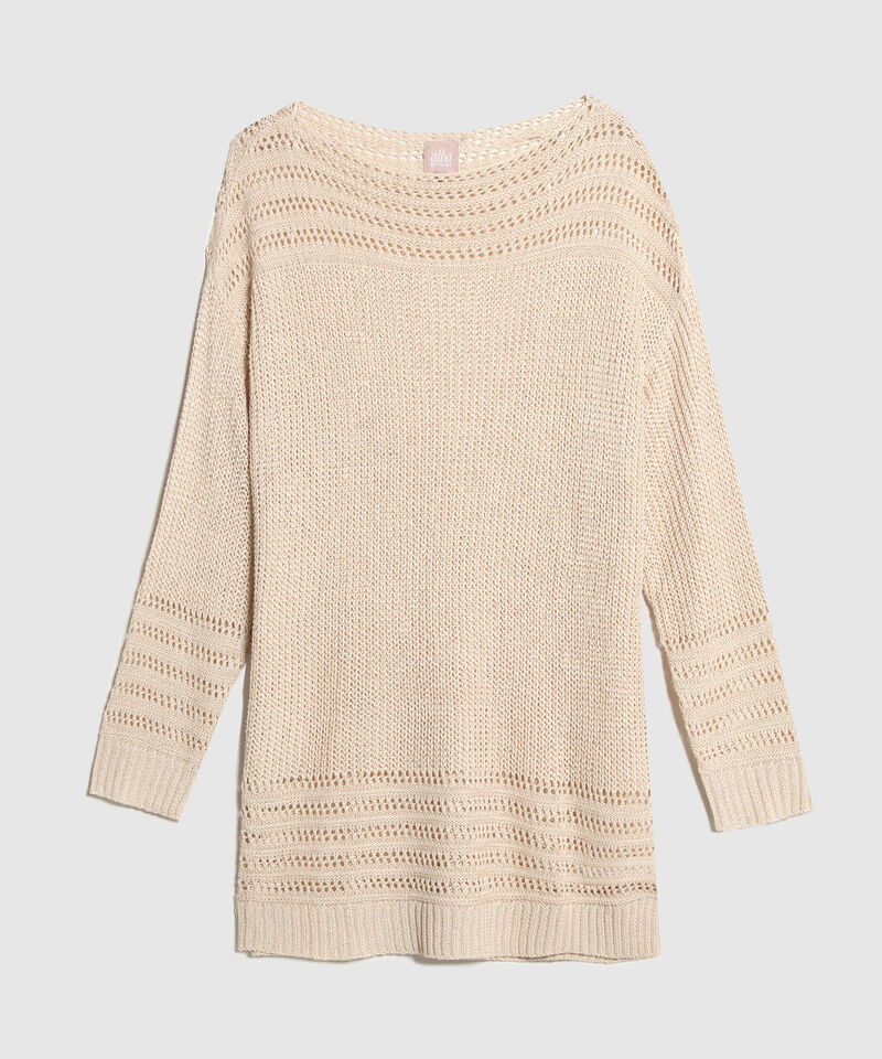 Saco Manga Larga Con Textura Escote Ojal