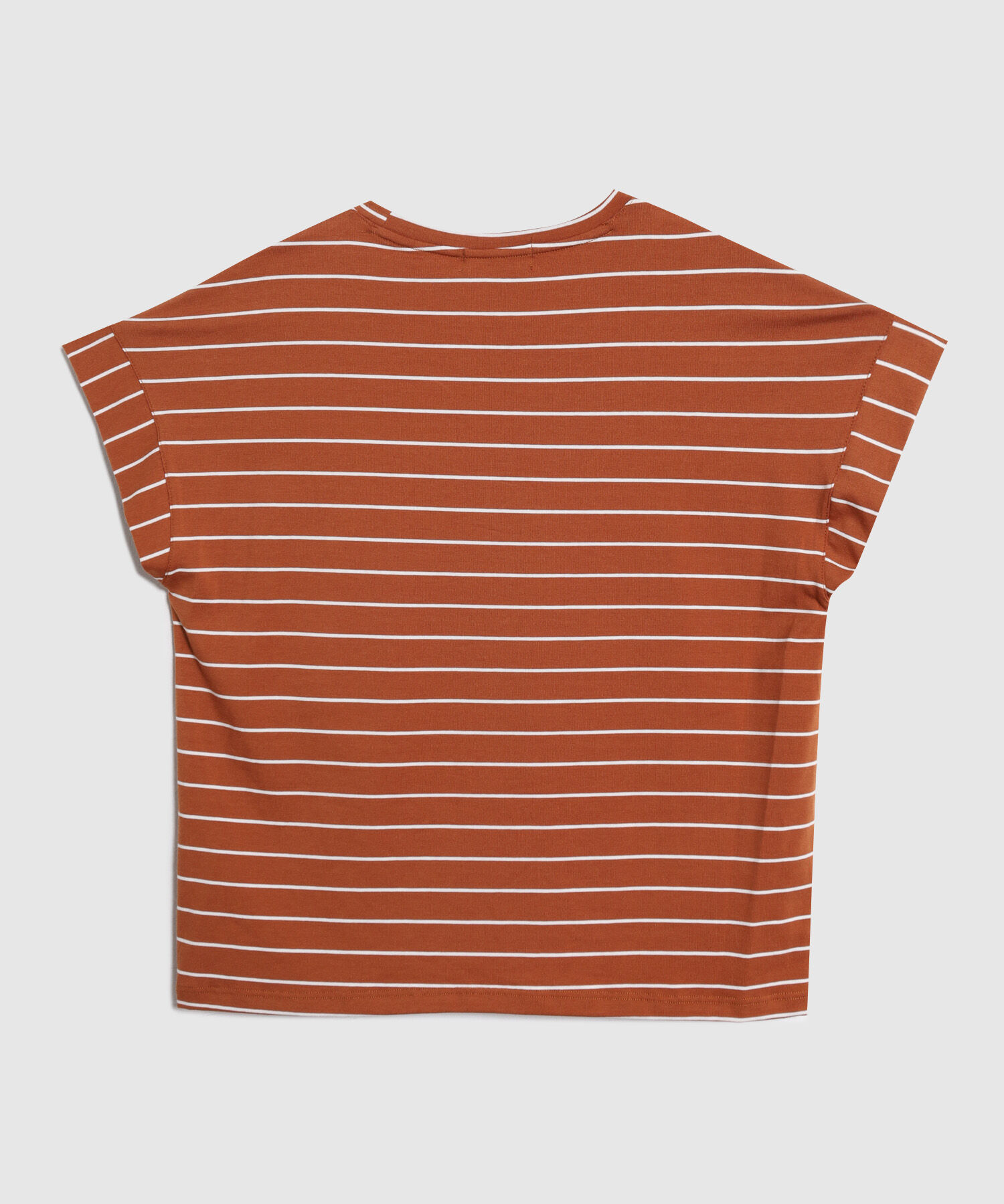 Camiseta Para Mujer Estilo N&aacute;utico Manga Corta Holgada