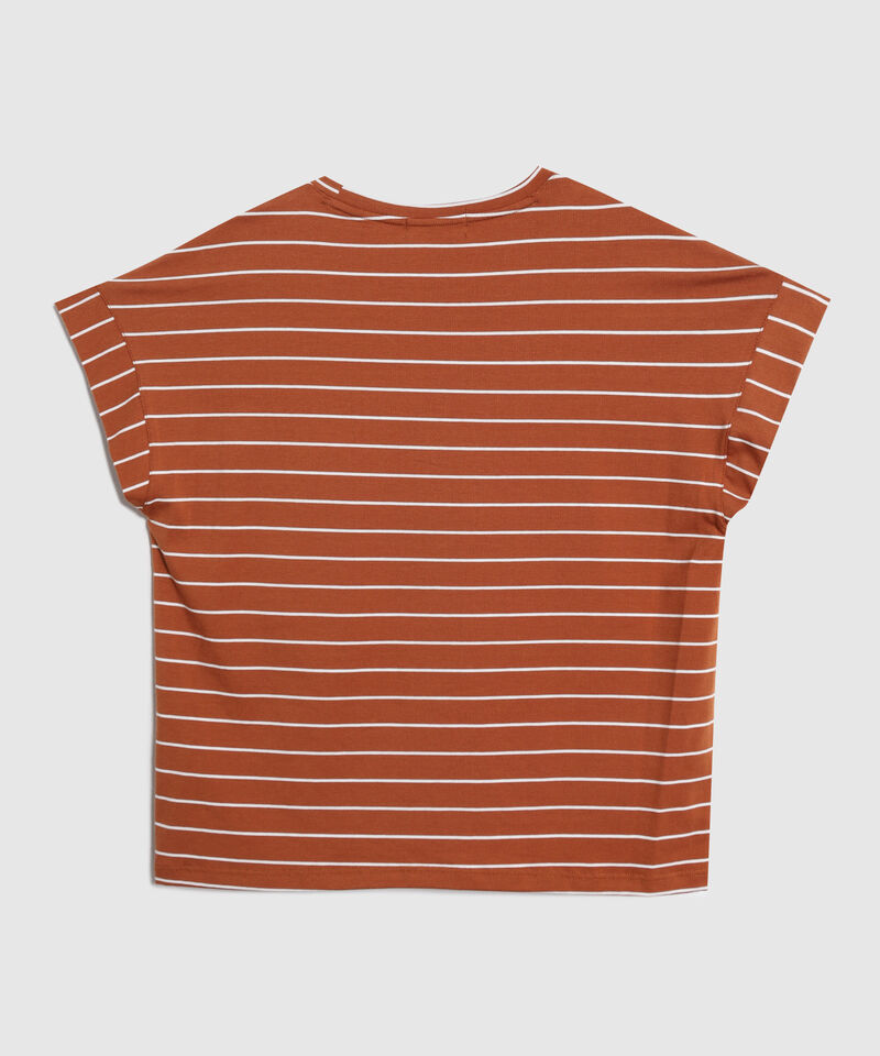 Camiseta Para Mujer Estilo N&aacute;utico Manga Corta Holgada