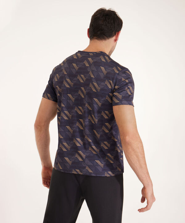 Camiseta Manga Corta, Cuello V Sublimada Con Screen