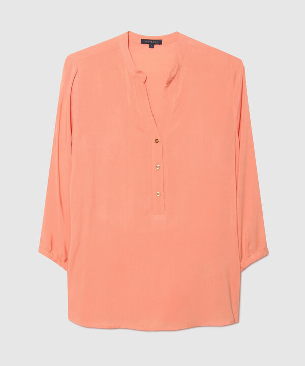 Blusa con Cuello Mao