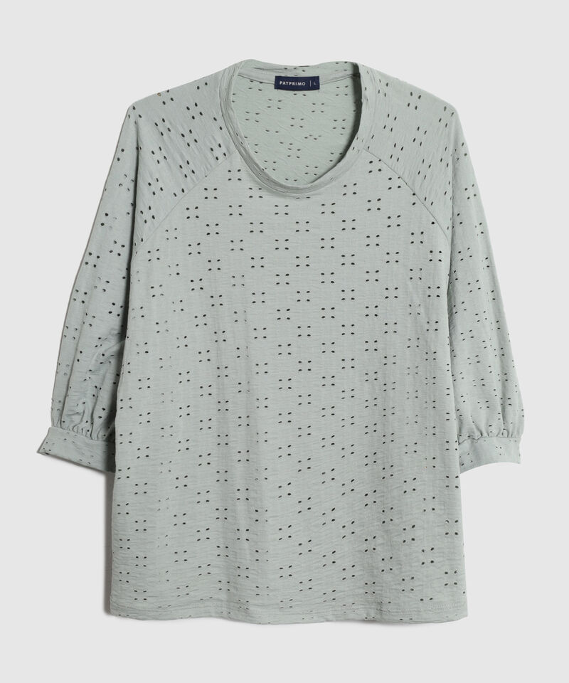 Camiseta Para Mujer con Ojalillos