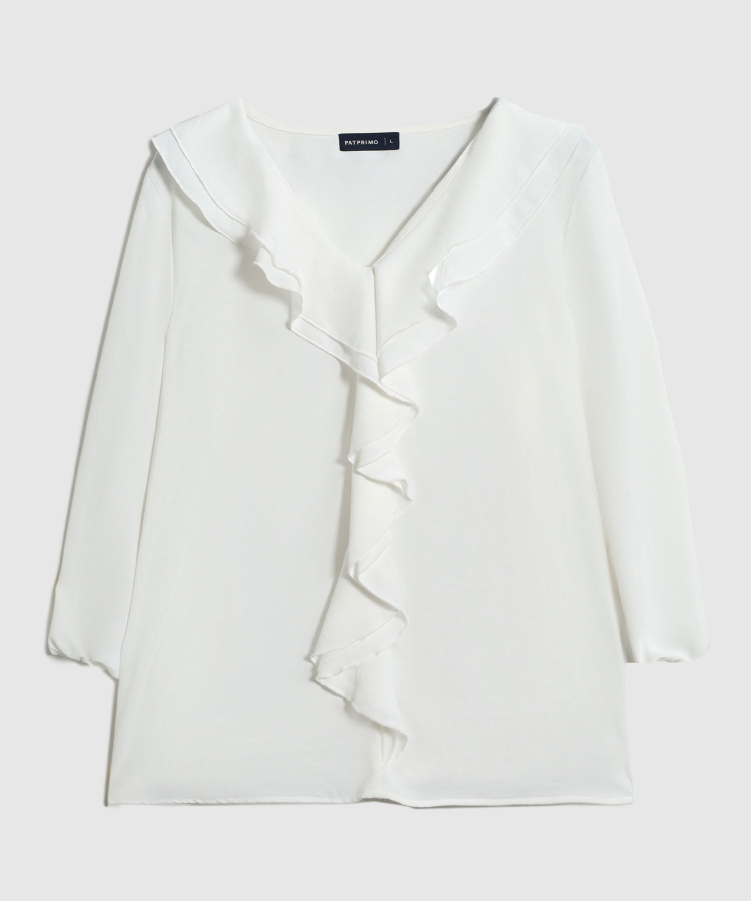 Blusa Con Bolero Frontal Cascada Mujer