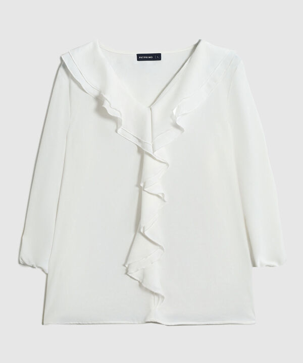 Blusa Con Bolero Frontal Cascada Mujer image number null