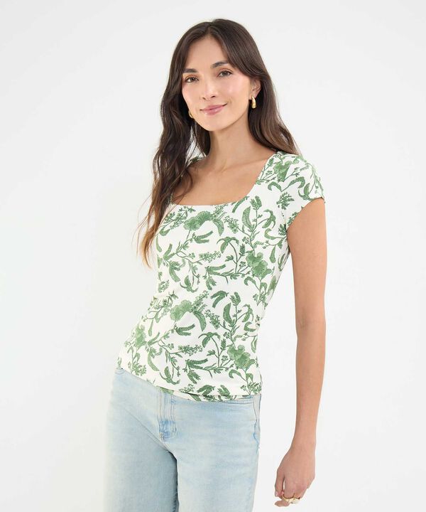 Blusa Estampado Botánico image number null