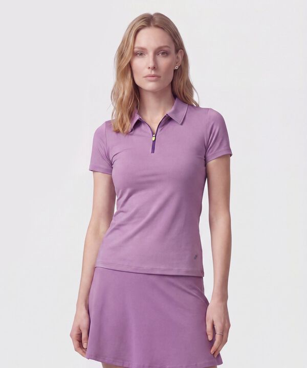 Polo Deportiva Con Cremallera Para Mujer image number null