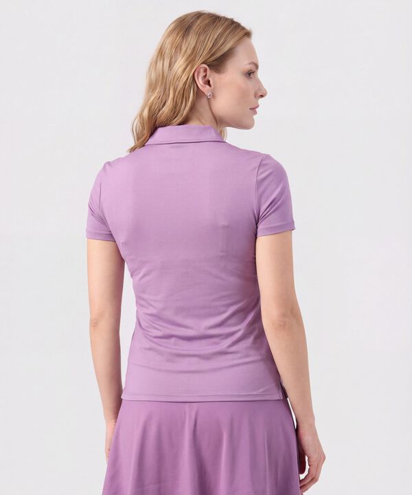 Polo Deportiva Con Cremallera Para Mujer