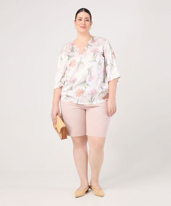 Blusa Escote En V Para Mujer Curvy