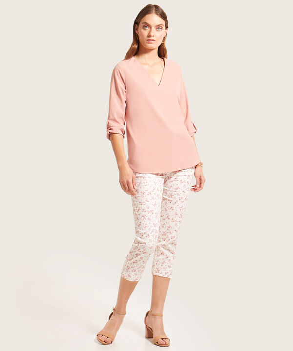 Blusa Unicolor Manga 3/4