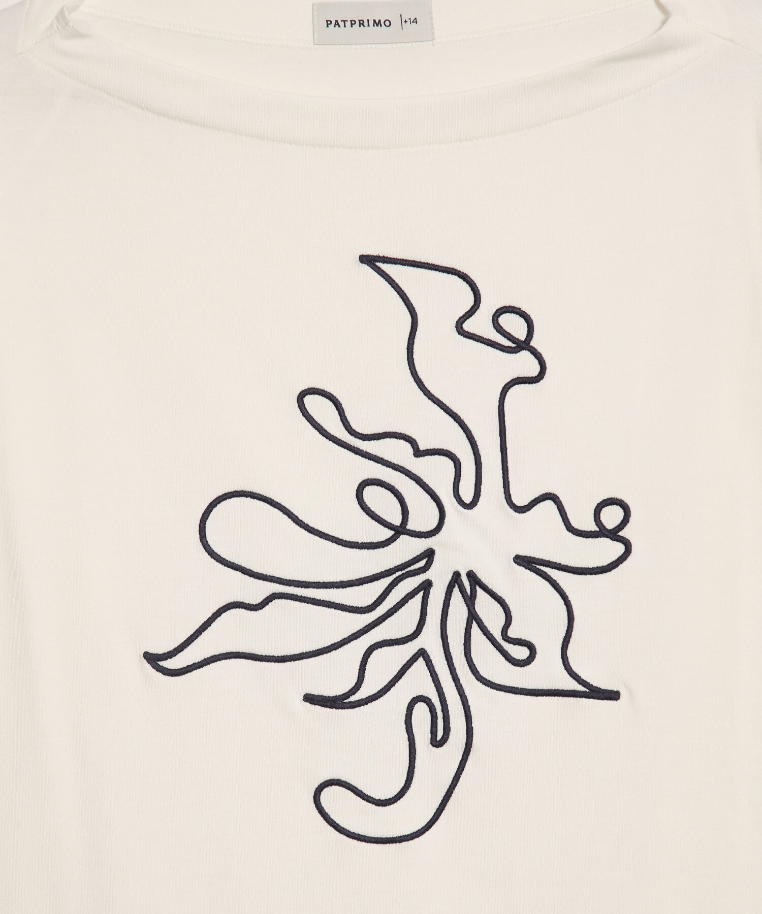 Camiseta Manga ¾ con Bordado