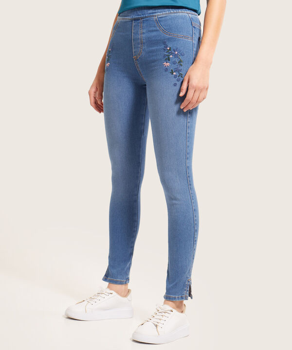 Jegging con Bordados y Abertura image number null