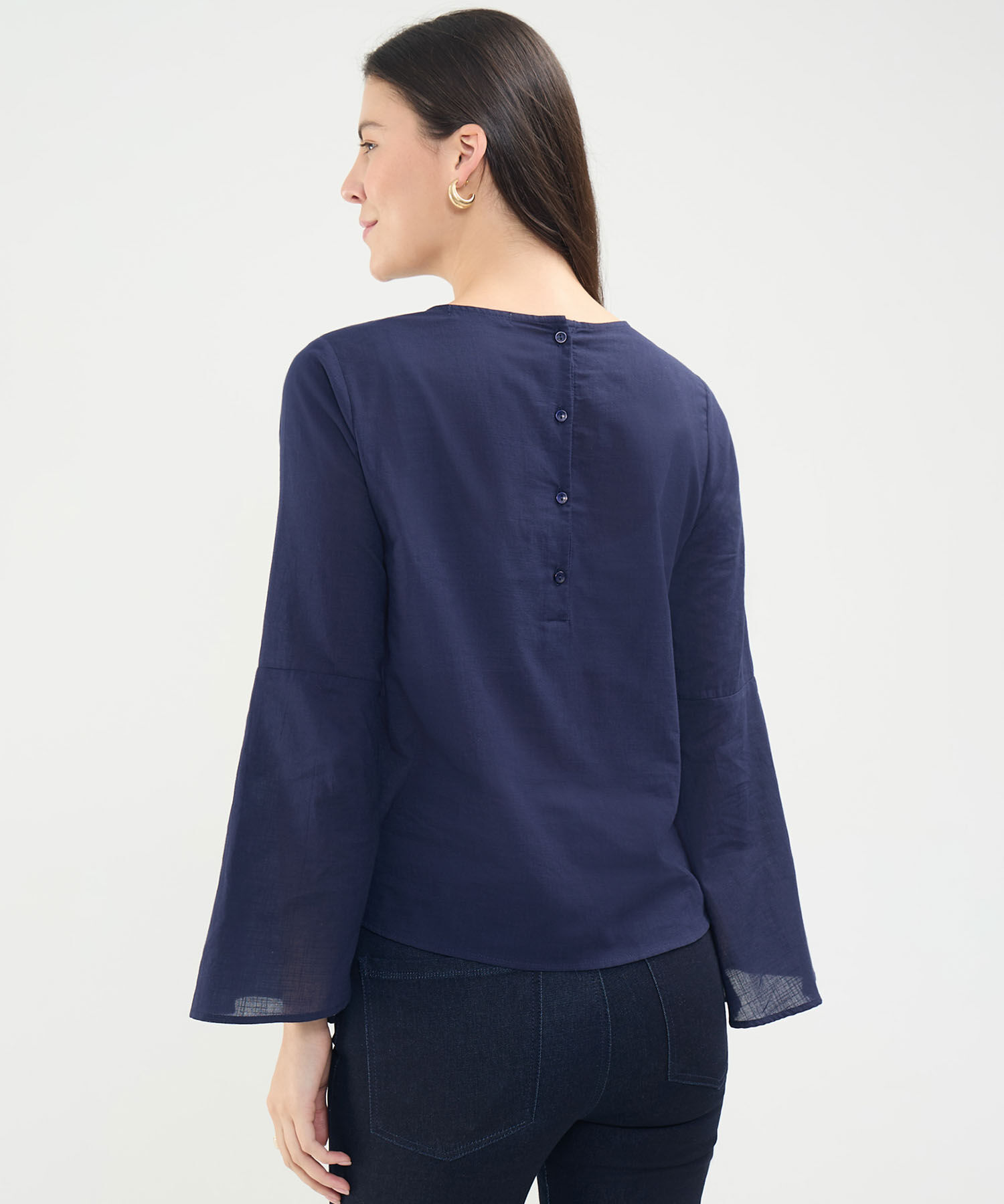Blusa Manga Larga Acampanada