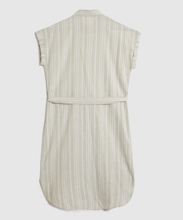 Vestido Camisero con Cintur&oacute;n para Mujer image number null