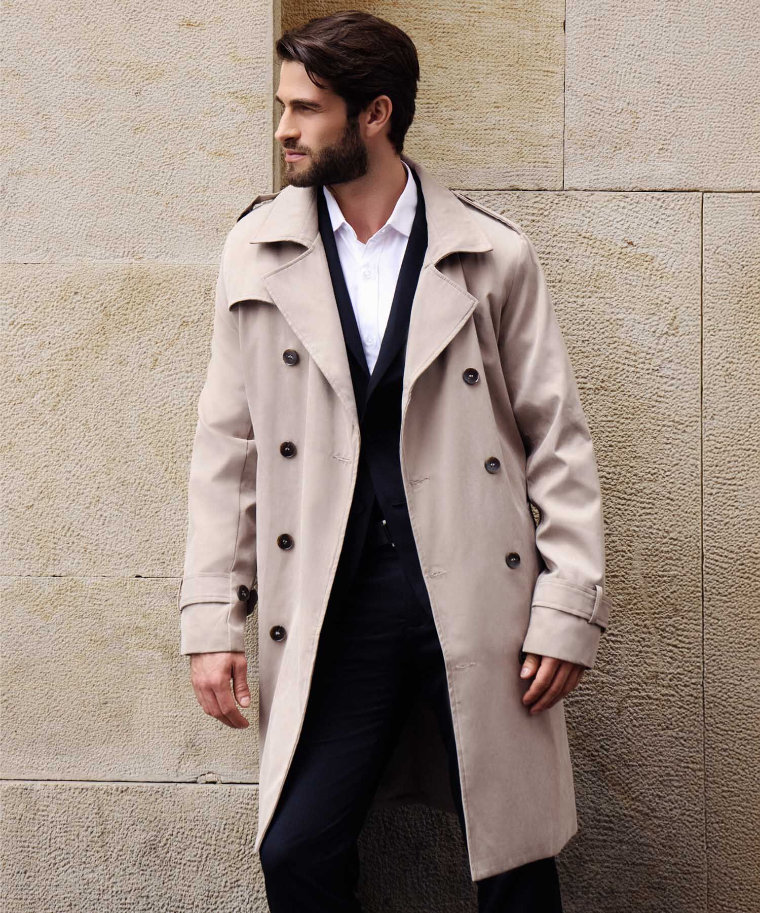 Chaqueta Trench Coat Unicolor