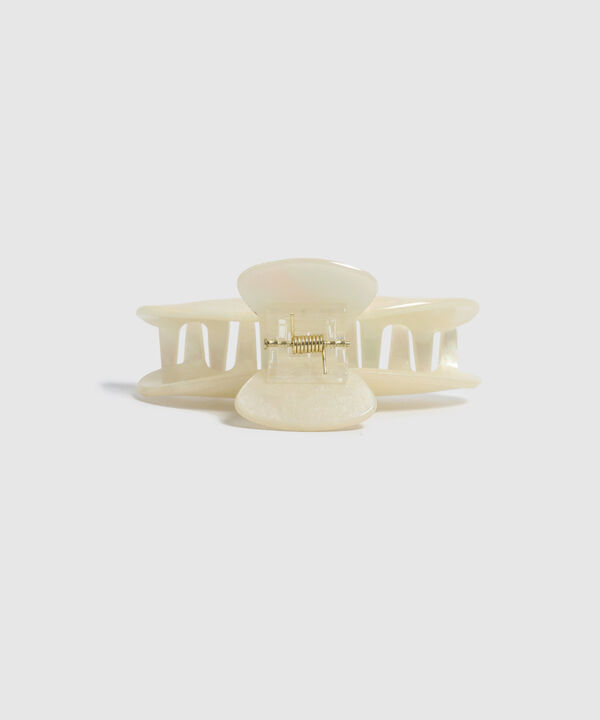 Pinza para Cabello en Resina Brillante para Mujer