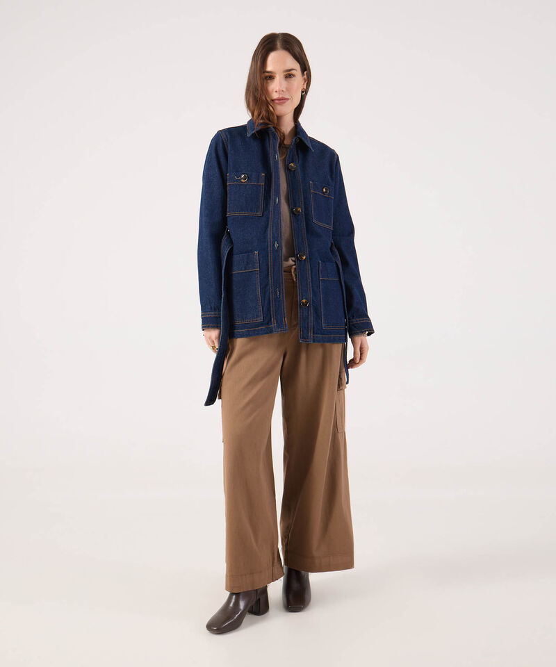Pantalon Cargo Unicolor 