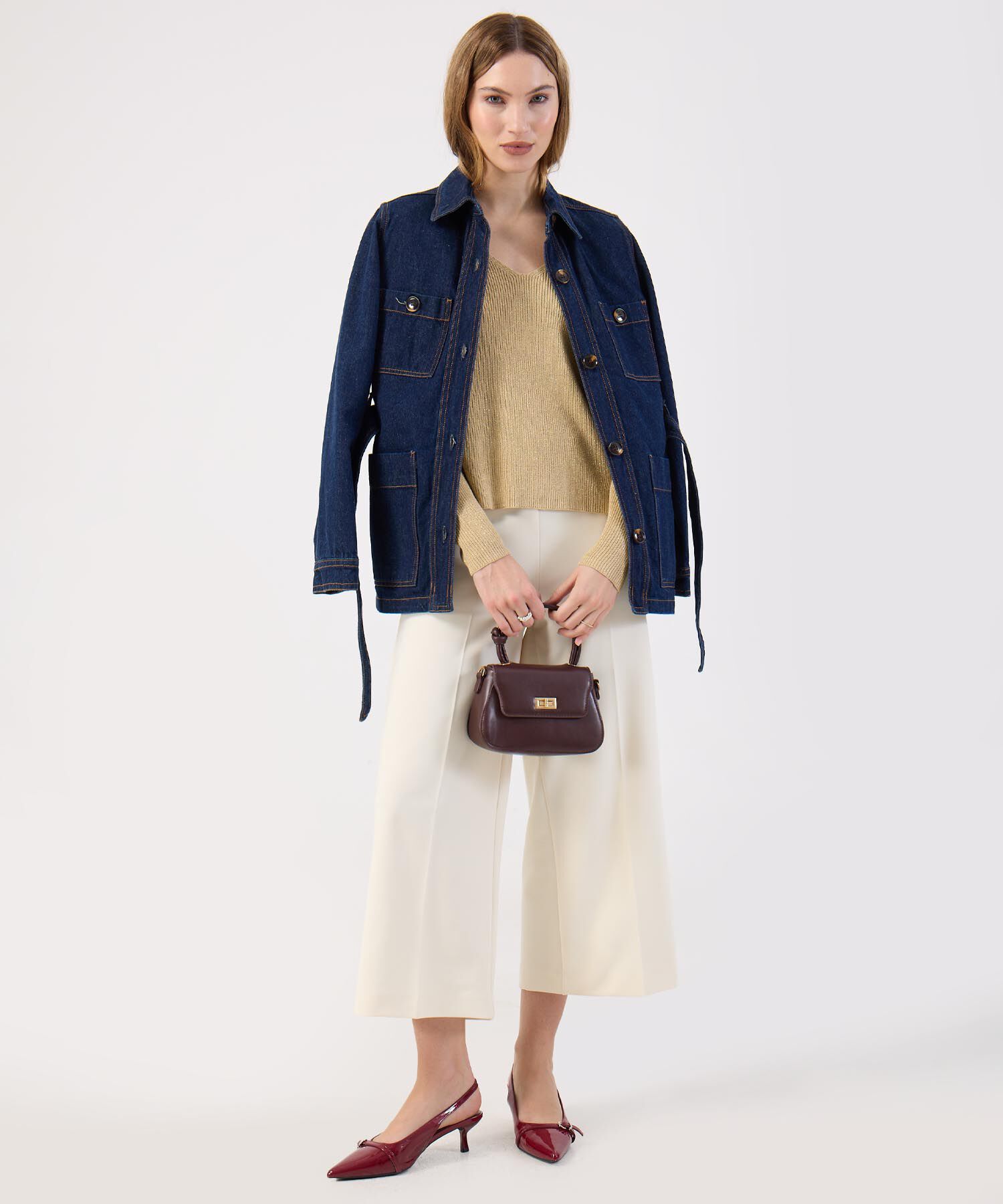 Pantalón Culotte Amplio Elegante