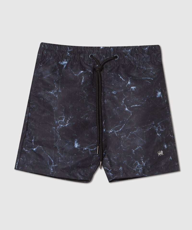 Bermuda Estampada Con Bolsillos