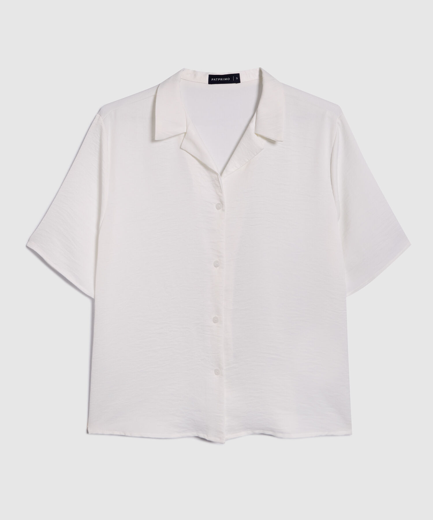 Camisa Cuello Resort Unicolor