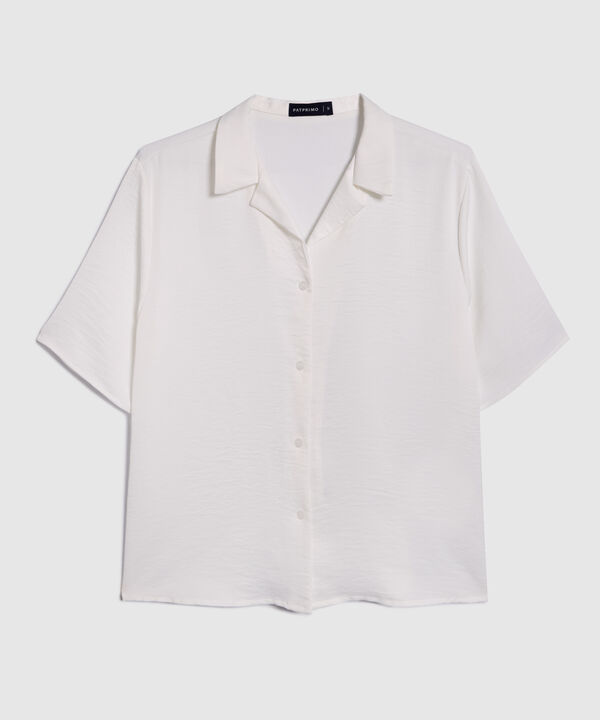 Camisa Cuello Resort Unicolor