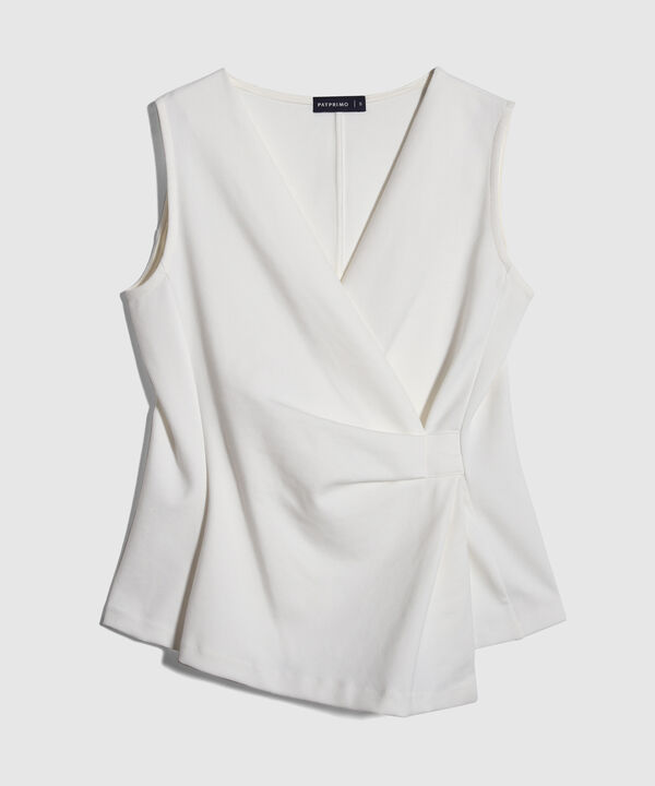 Blusa Escote Cruzado En V