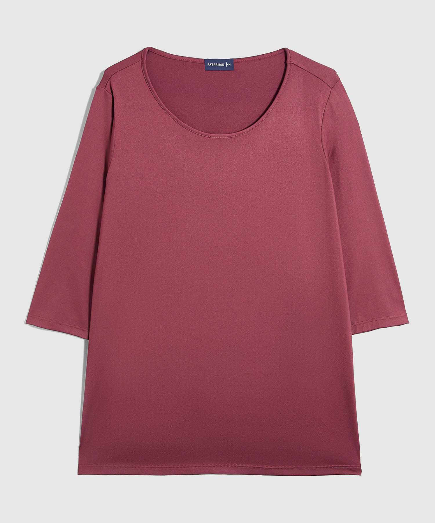 Camiseta Unicolor Para Mujer