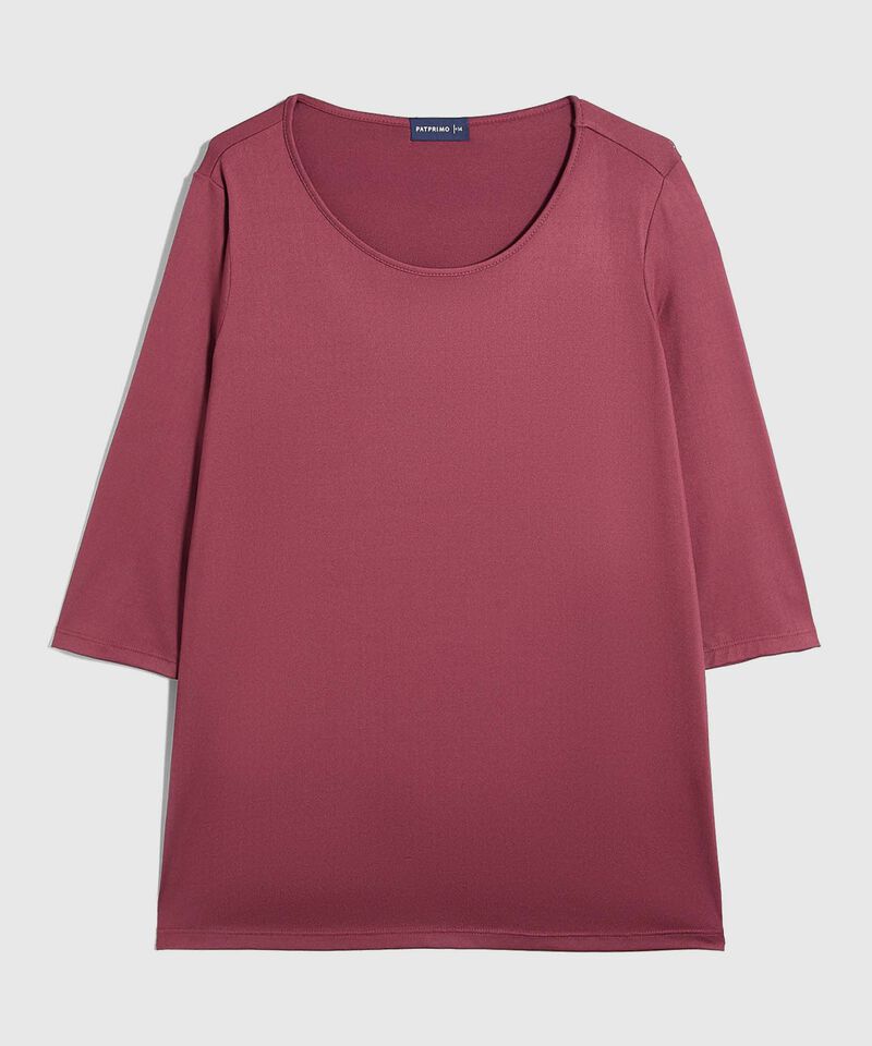 Camiseta Unicolor Para Mujer