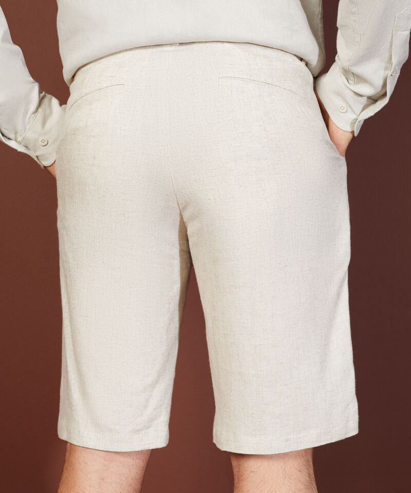 Bermuda Unicolor Lino Esencial