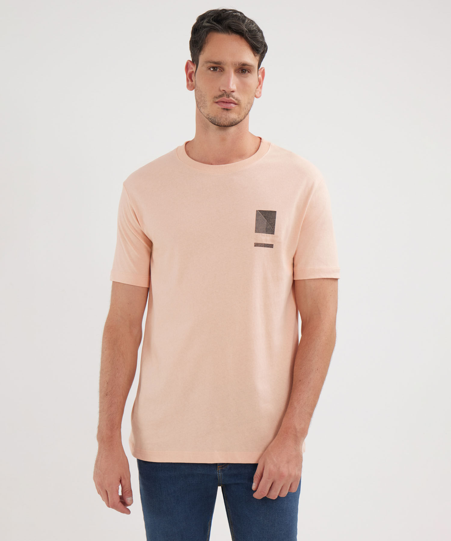 Camiseta Manga Corta Cuello Redondo
