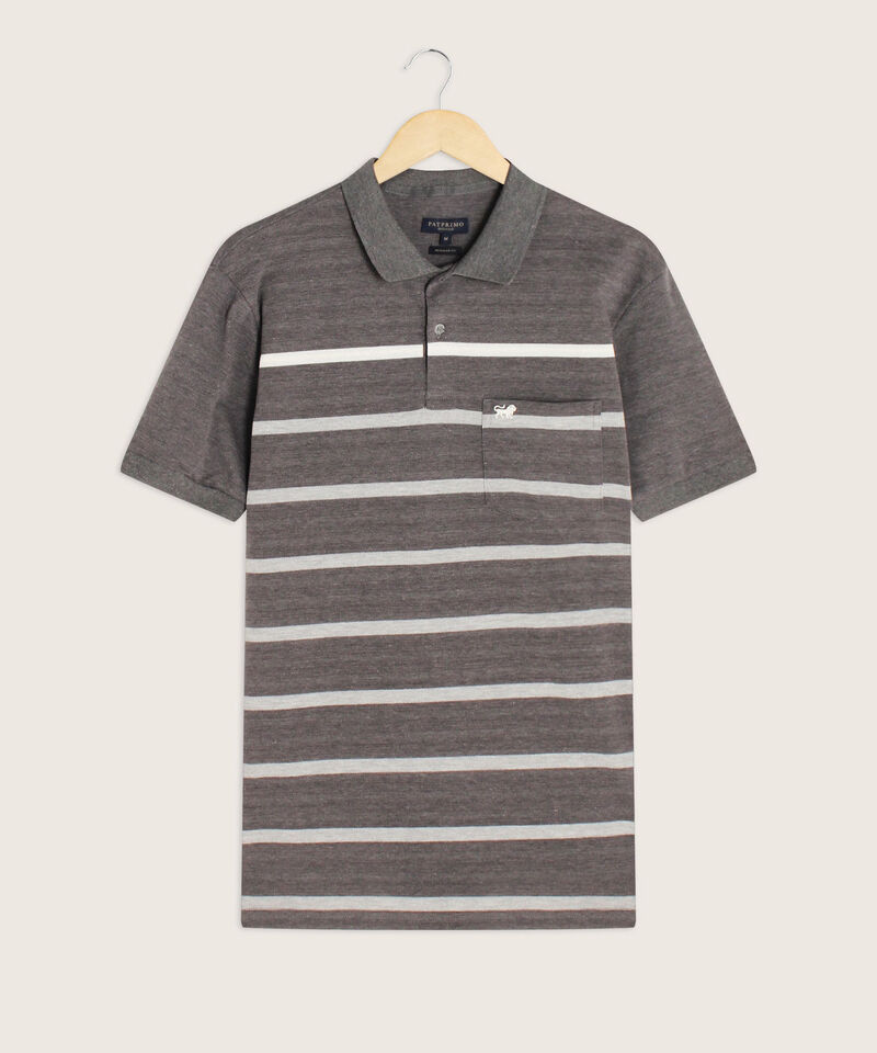 Polo Cuello Y Puño Tejido
