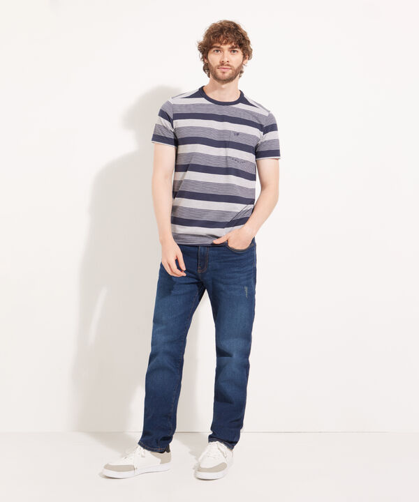 Jean Regular Tapper Tono Azul Oscuro
