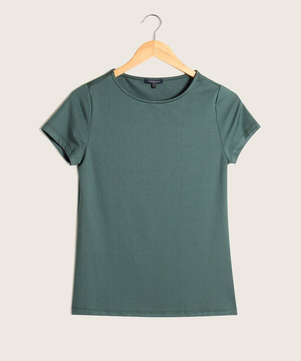 Camiseta Manga Corta Cuello Redondo Unicolor