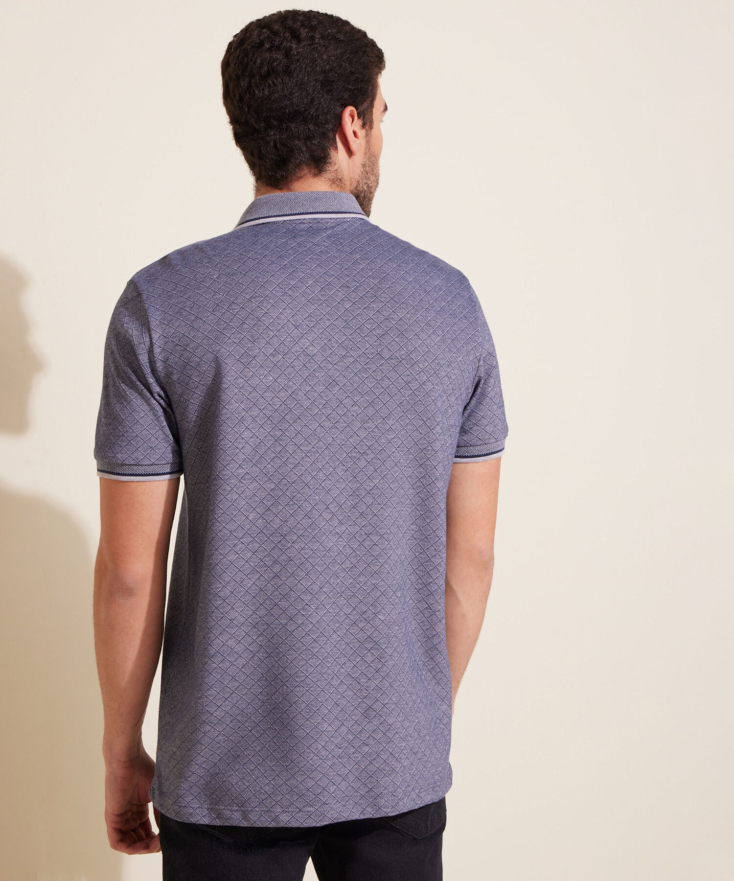 Polo Cuello Tejido Sin Banda