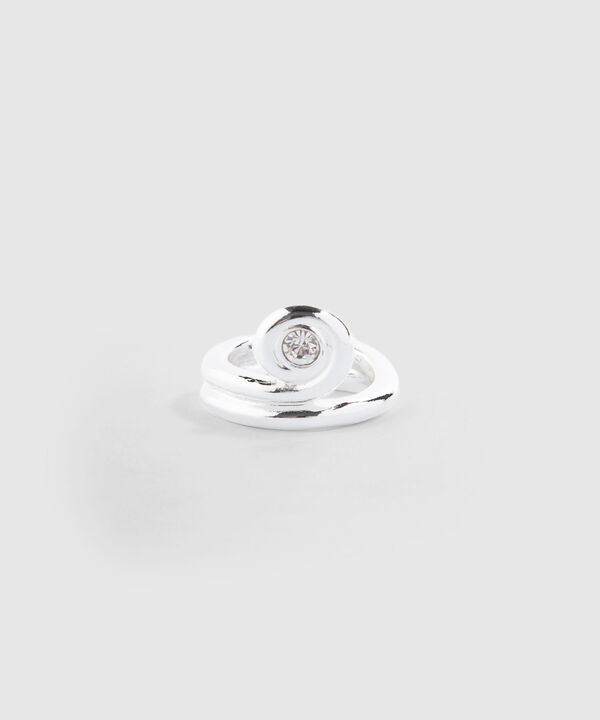 Anillo Plateado con Brillo image number null