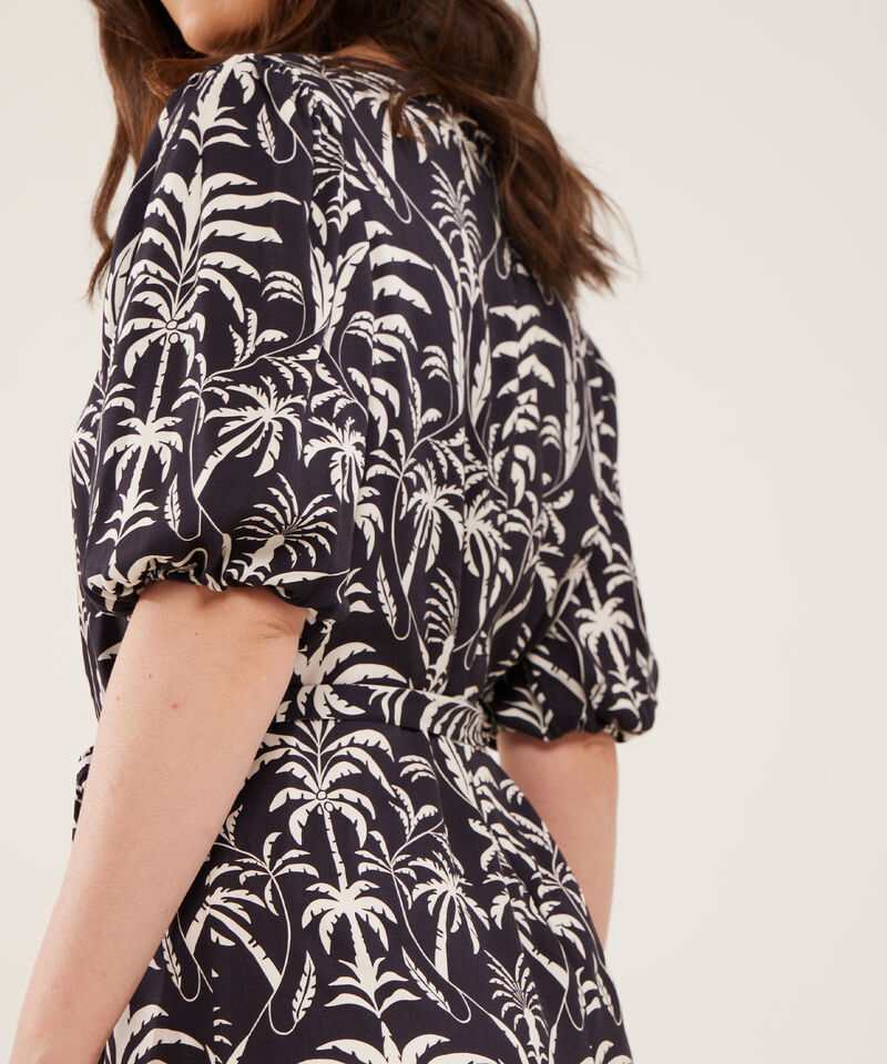 Vestido Manga Corta Estampado