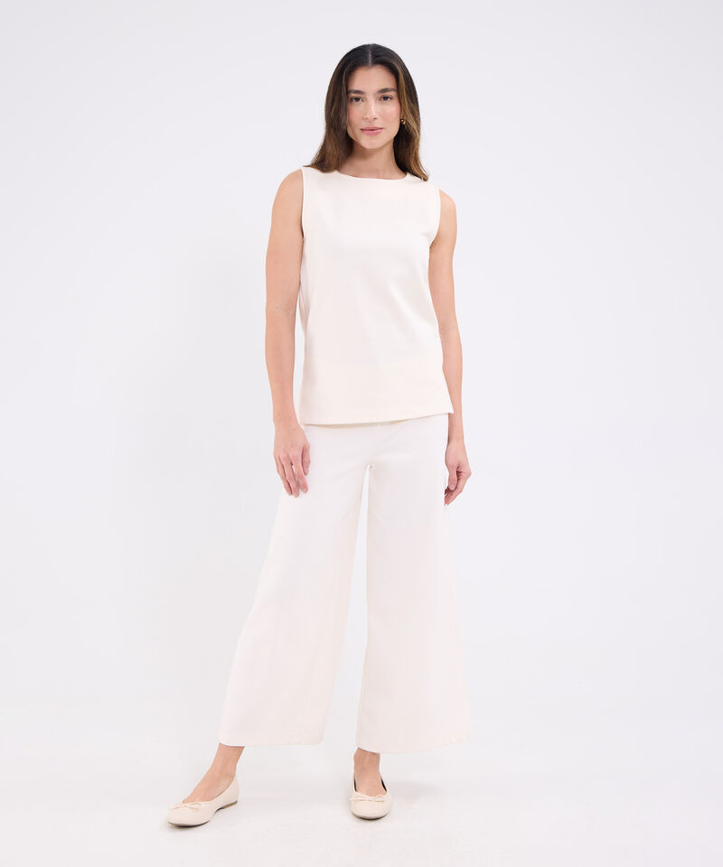 Camiseta manga sisa unicolor para mujer