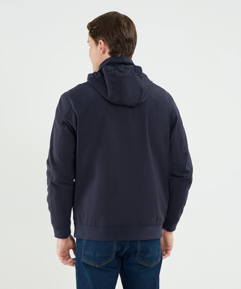 Chaqueta Cuello Alto Forrada Para Hombre