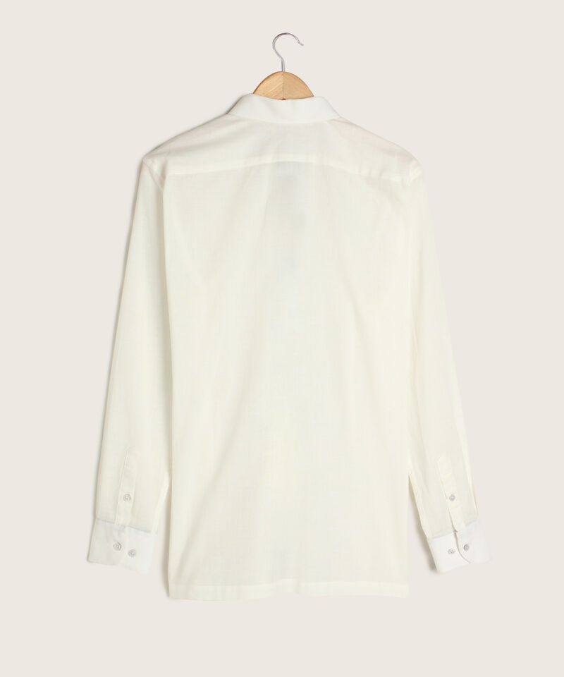 Camisa Guayabera Manga Larga Cuello Camisero