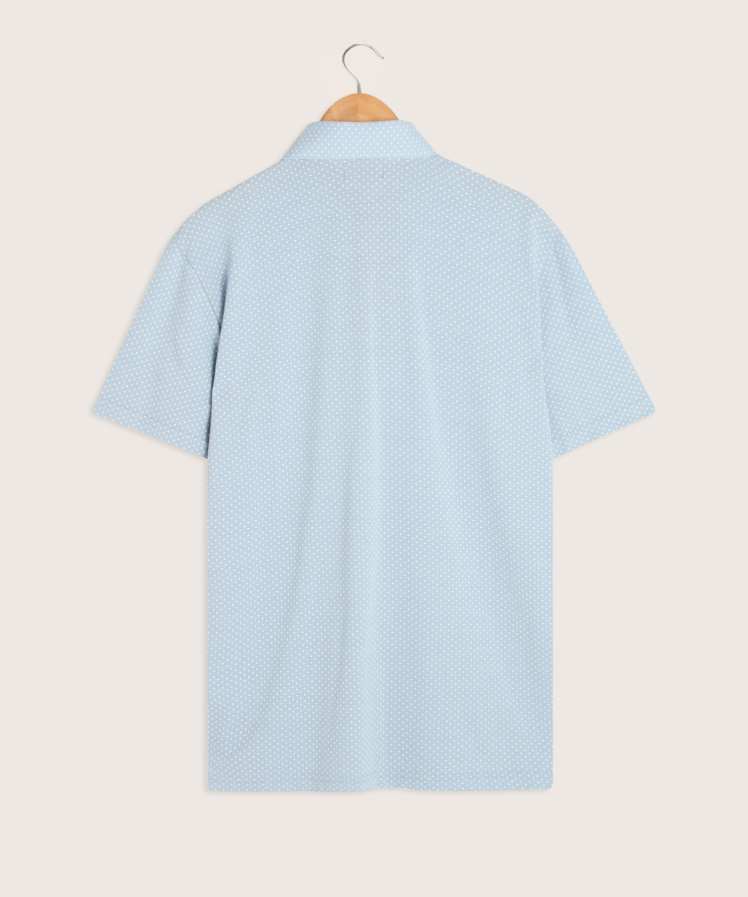 Polo Estampada Cuello Duro