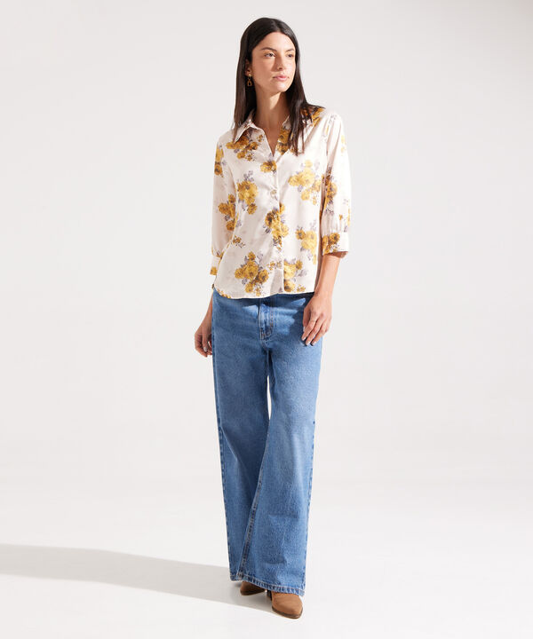 Camisa Manga 3/4 Estampada